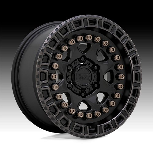 Black Rhino Carbine Matte Black Custom Truck Wheels 1